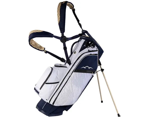 Sun Mountain Sun Mountain E4.5 VLO H2NO Waterproof Bolsa de golf trípode híbrida - Azul Oro Blanco
