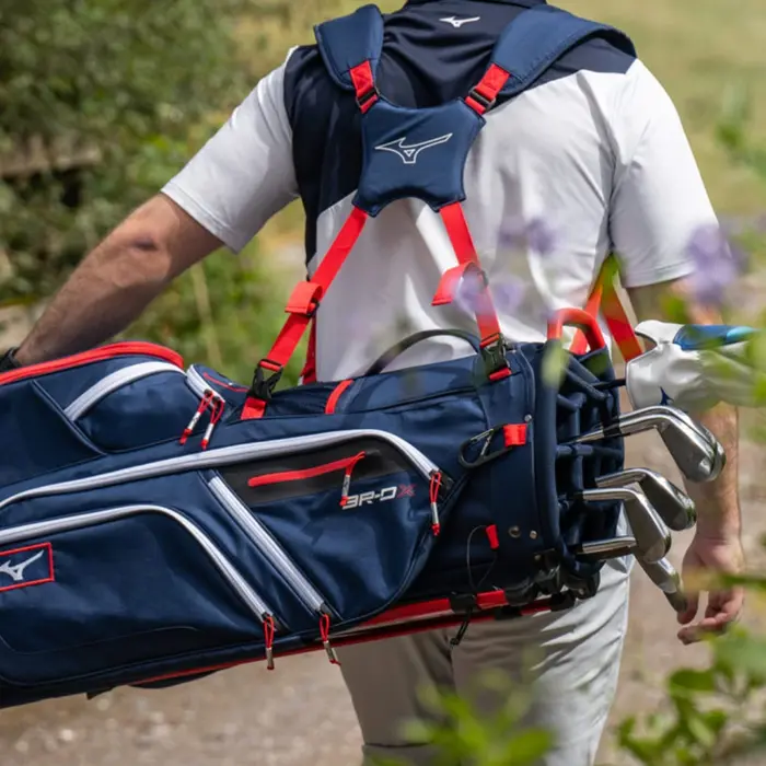 Mizuno Mizuno BR-DX Bolsa de golf trípode - Azul Rojo