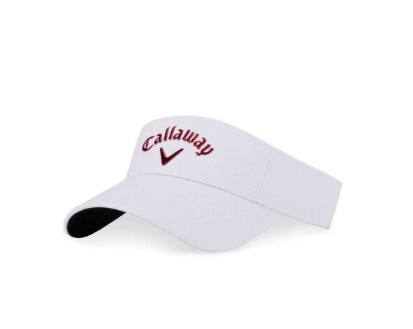 Callaway Callaway Liquid Metal Ladies’ Golf Visor 2025 – White Red