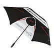 TaylorMade Taylormade 68" Paraguas de Golf Tour de Doble Toldo - Negro Blanco Gris