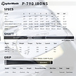 TaylorMade TaylorMade P-790 Forged Hierros 4-PW 2025 (varilla de grafito)