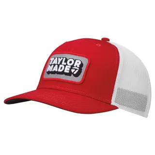 TaylorMade TaylorMade Ventura Retro Trucker Gorra de Golf 2025 - Rojo Blanco