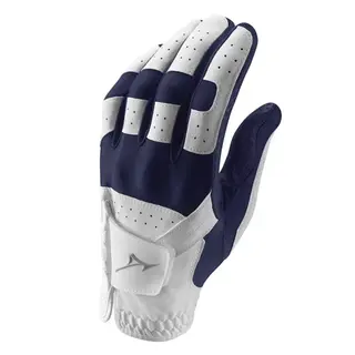 Mizuno Mizuno Stretch Guante de golf para hombres - Azul Blanco (Golfistas diestros)