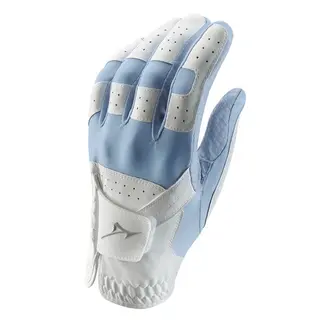 Mizuno Mizuno Stretch Ladies Golf Glove - White Blue (For Right-Handed Golfers)