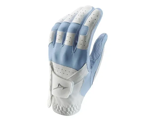 Mizuno Mizuno Stretch Ladies Golf Glove - White Blue (For Right-Handed Golfers)
