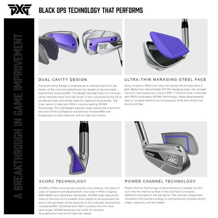 PXG PXG 0311 Black Ops Wedge (steel shaft)