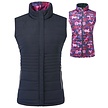 Pure Golf Pure Golf Eve Reversible Gilet - Autumn Aquarelle