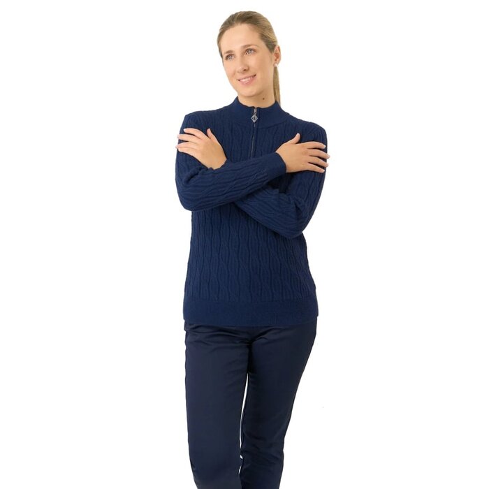 Pure Golf Pure Golf Sorell Jersey Forrado (Margot Knit) - Azul Marino