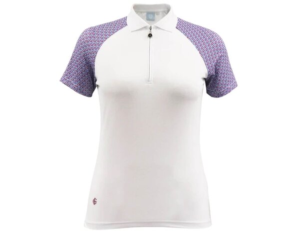 Island Green Island Green Geo con Estampado Polo para Mujer - Blanco