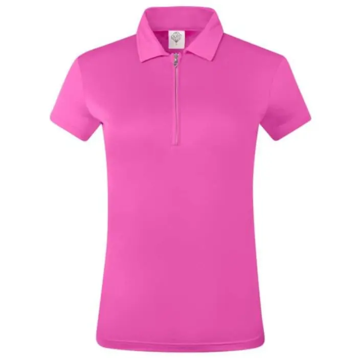 Pure Golf Pure Golf Thrive Cap Sleeve Polo Shirt - Azalea Pink
