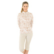 Pure Golf Pure Golf Serenity Zip-Up Long-Sleeved Golf Shirt – Whitecap Whisper