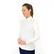 Pure Golf Pure Golf Tranquility2 Zip-Up Long-Sleeved Golf Shirt – White