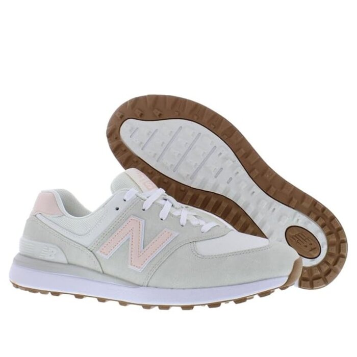 New Balance Golf New Balance 574 Greens Women’s Golf Shoes – Cream Pink
