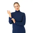Pure Golf Pure Golf Sarah Roll Neck Sweater with Fur Lining - Navy