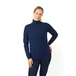 Pure Golf Pure Golf Sarah Roll Neck Sweater with Fur Lining - Navy