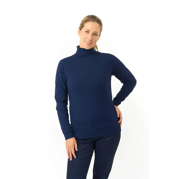 Pure Golf Pure Golf Sarah Jersey de Cuello alto con Forro de Pelo - Azul Marino