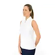 Pure Golf Pure Golf Bloom2 Sleeveless Polo Golf Shirt - White