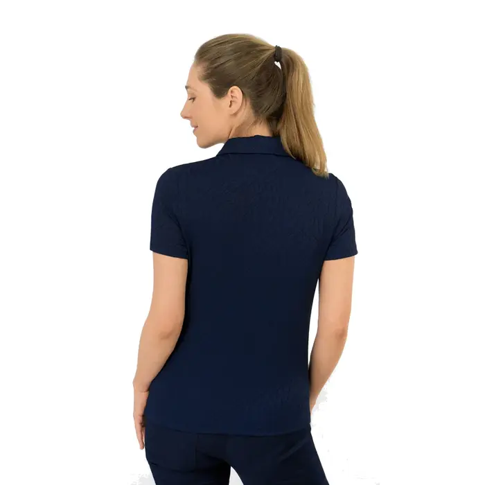 Pure Golf Pure Golf Rebecca Lily PWP Polo de Golf de Manga Corta - Azul Marino