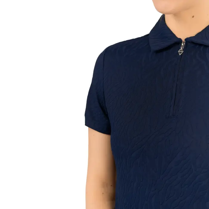 Pure Golf Pure Golf Rebecca Lily PWP Short Sleeve Polo Golf Shirt - Navy