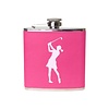 Surprizeshop 'Lady Golfer' Hip Flask - Pink