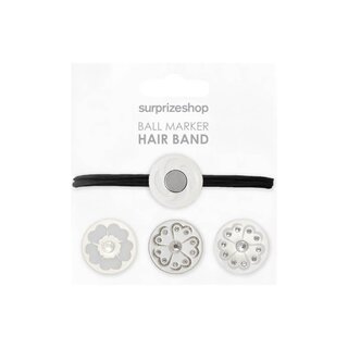 Surprizeshop Surprizeshop Hairband Ball Marker Set - Silver