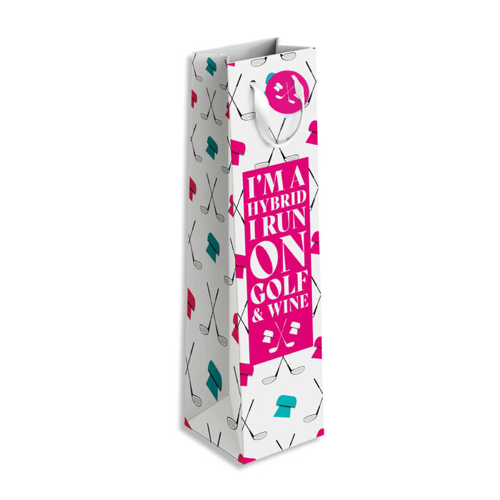 Surprizeshop Surprizeshop 3-Pack Golf Wine Bags - Bright Pink