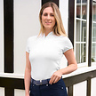 Surprizeshop Surprizeshop Webbing Belt Cinturón de Golf para Mujer - Azul Marino Blanco