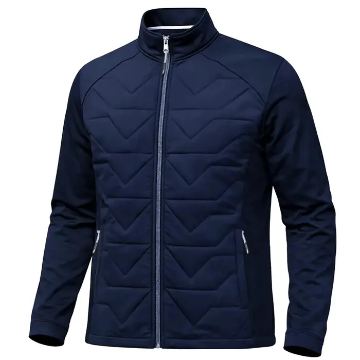 Island Green Island Green Quilted Performance Men's Jacket - Navy