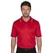 Island Green Island Green Performance Hombre Polo de Golf - Rojo