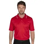 Island Green Performance Hombre Polo de Golf - Rojo