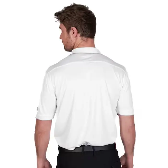 Island Green Island Green Performance Men's Polo Shirt - White