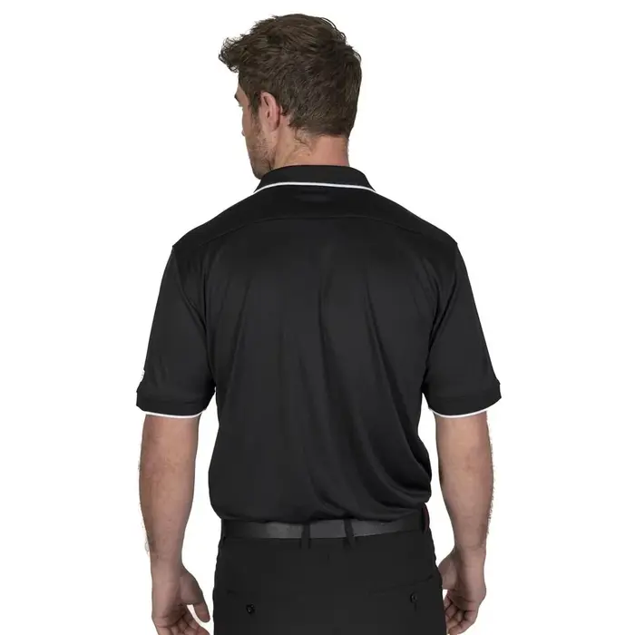 Island Green Island Green Performance Men's Polo Shirt - Black