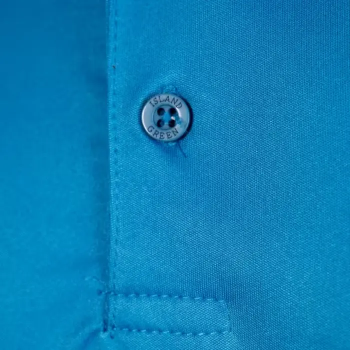 Island Green Island Green Performance Men's Polo Shirt - Sky Azure