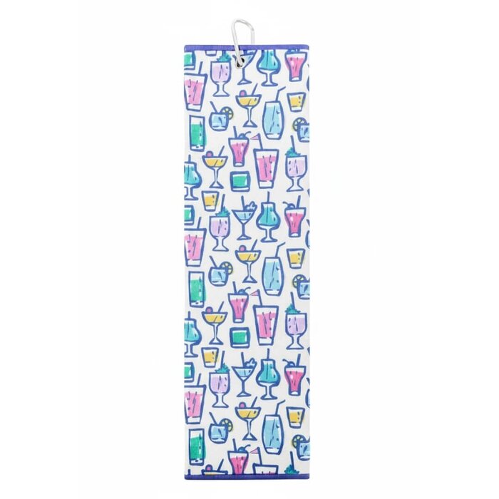Surprizeshop Surprizeshop 'Over Eighteen Boozy' Toalla de Golf Tri-Fold - Azul