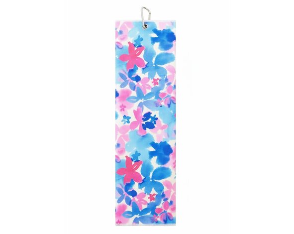 Surprizeshop Surprizeshop 'Watercolour Petal' Toalla de Golf Tri-Fold - Azul