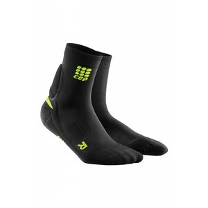 CEP ortho+ achilles support short socks women, black/green, III
