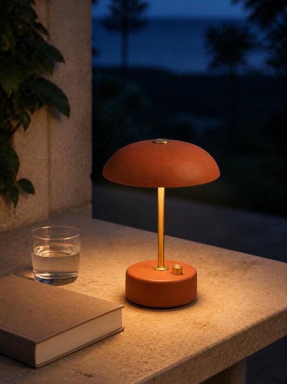 APEX Studio Apex Vela Draagbare Tafellamp terracotta