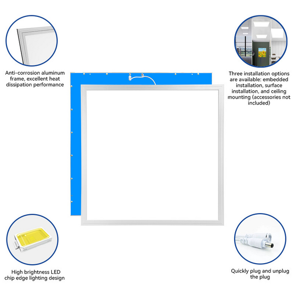 Tsong Tsong LED Paneel 36W | 3000K Warm Wit | 4320 lm | IP41 | SRPL600x600-36WH-UGR
