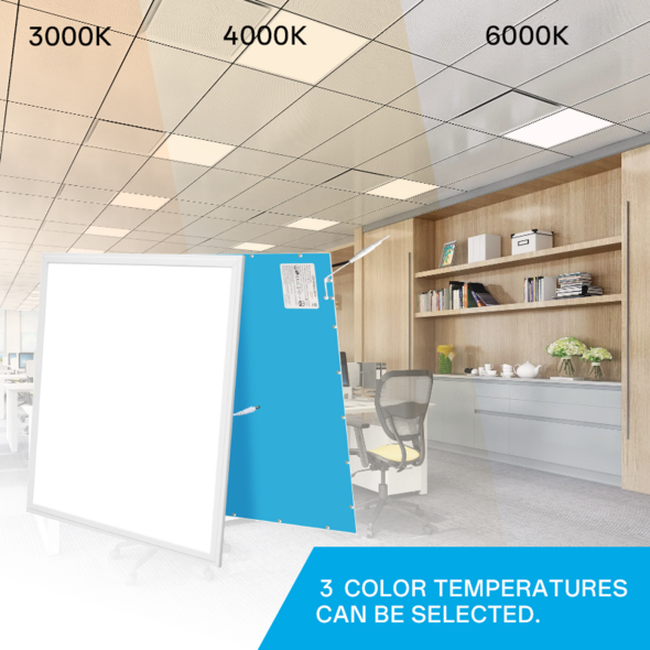 Tsong Tsong LED Paneel 40W | 3000K Warm Wit | 5600 lm | IP41 | SRPL620x620-40WH