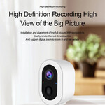 Smartlife Domotica Beveiligingscamera met accu voor buiten met wifi, bewegingsdetectie, spotlight en tweeweg audio