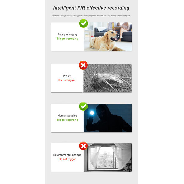 Smartlife Domotica Beveiligingscamera met accu voor buiten met wifi, bewegingsdetectie, spotlight en tweeweg audio