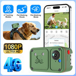 Smartlife Domotica GPS hondenhalsband met mini camera, 4G, IP66, siliconen wit
