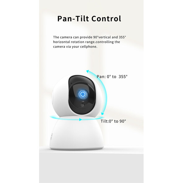 Rehent Technology Alarmsysteem voor huisbeveiliging met Camera, PIR bewegingssensor en afstandsbediening