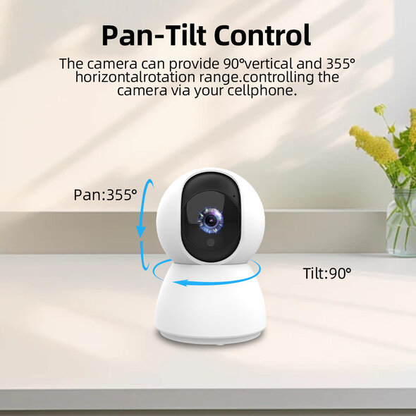 Rehent Technology Alarmsysteem voor huisbeveiliging met Camera, PIR bewegingssensor en afstandsbediening