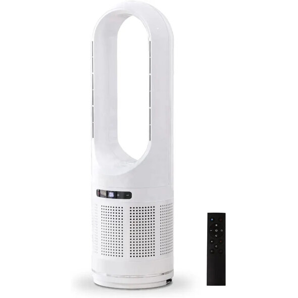 iHomey Witte luchtkoeler met verwarming en bladloze ventilator
