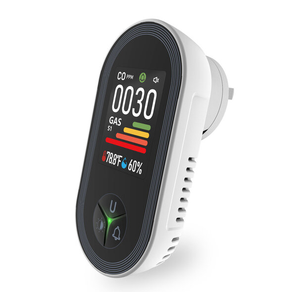 Smartlife Domotica Gasmelder voor CO en brandbare gassen met LCD-display