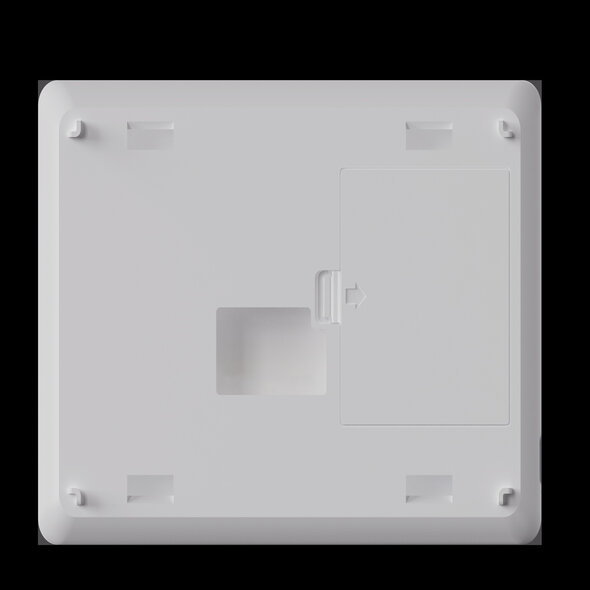 Smartlife Domotica Zigbee thermostaat voor CV met touchscreen en Tuya Smart Life, opbouw zwart