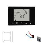 Smartlife Domotica Slimme Zigbee thermostaat voor CV met touchscreen en Tuya Smart Life-app wit