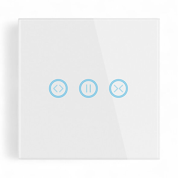 Smartlife Domotica Gordijnschakelaar voor gemotoriseerde gordijnen met WiFi touch en app bediening