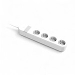 Smartlife Domotica Stekkerdoos met USB, wifi en appbediening, 4 stopcontacten, wit